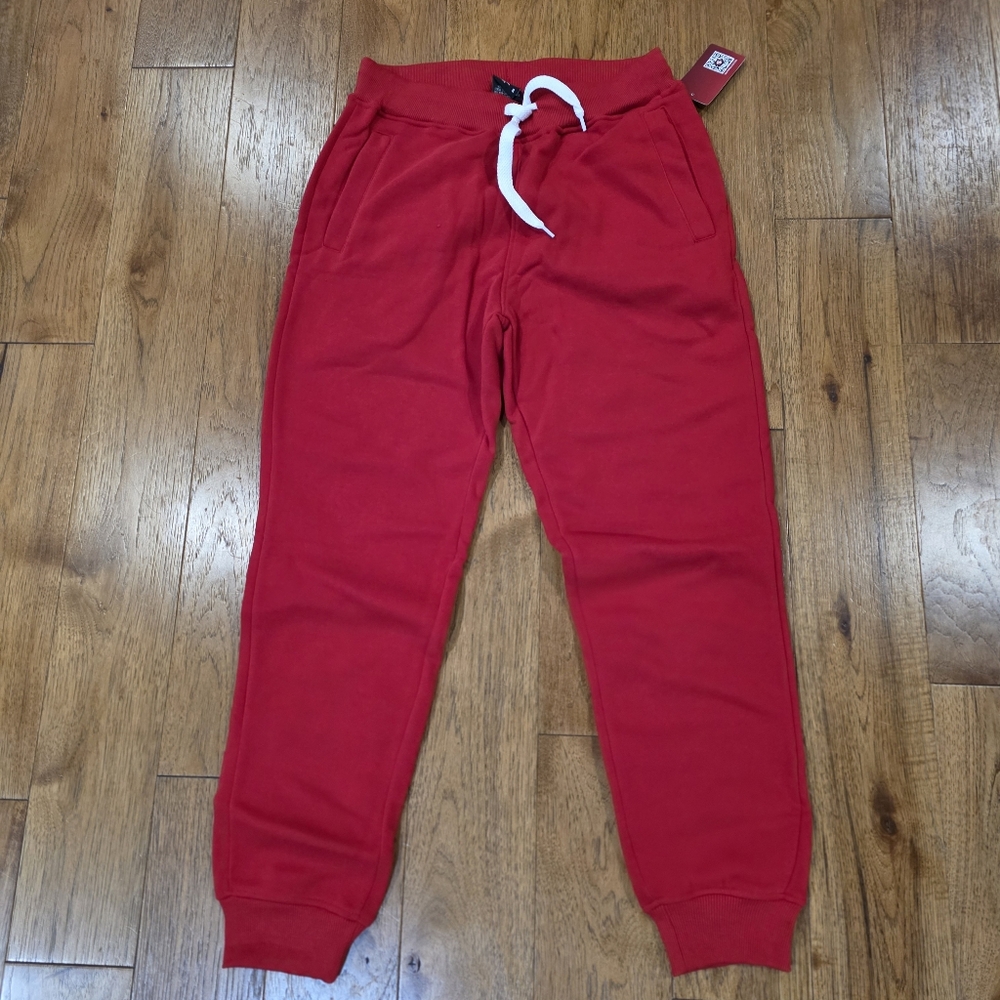 NWT Southpole Red Jogger Sweatpants with Drawstring. Activewear Athleisure. S - Picture 2 of 9